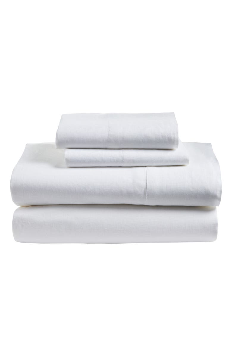 Pom Pom at Home Parker Linen Sheet Set, Main, color, White