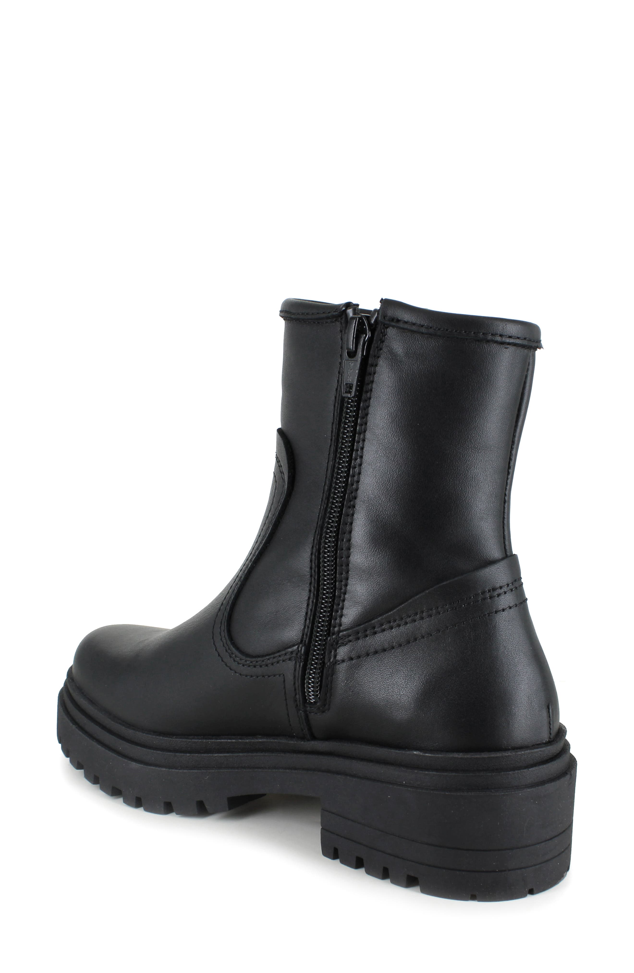 National Comfort Rafaela Platform Bootie, Alternate, color, Black Leather