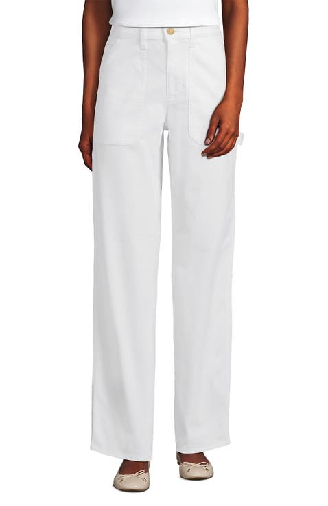 Herringbone Chino High Rise Utility Pants