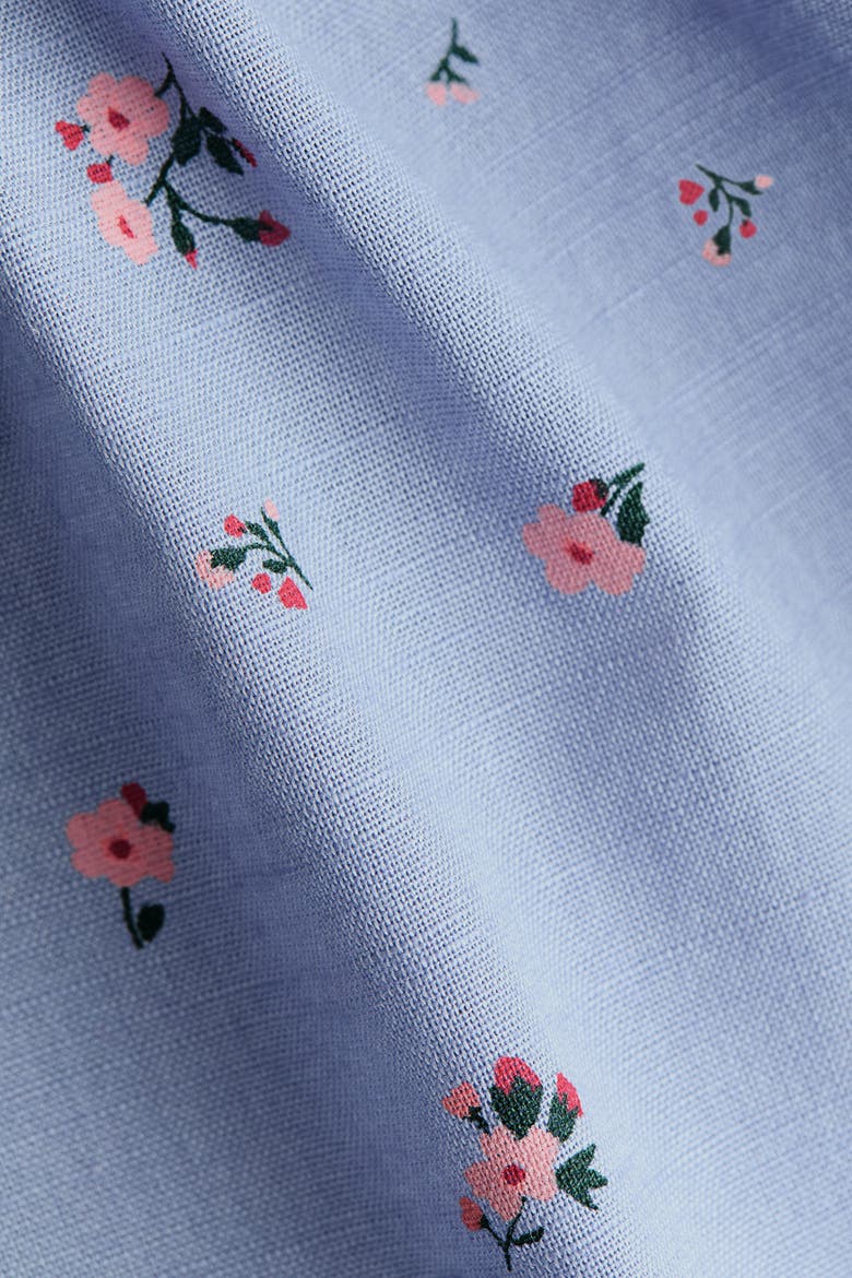 2-piece Plumeti Muslin Set, Alternate, color, Light blue/floral