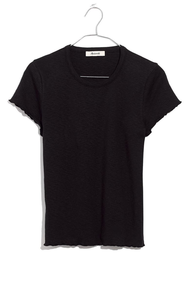 Baby Tee, Main, color, TRUE BLACK