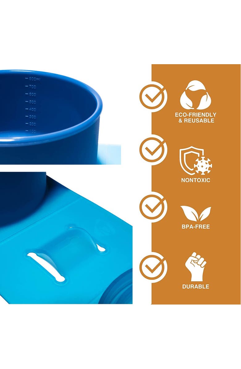 Silipint Silicone Go Go Bowls Set Of 4 10, 20, 30 Oz, Alternate, color, Blue