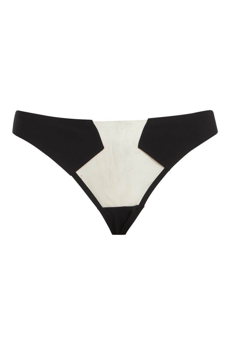 x Livy Intimo Bikini Bottoms, Main, color, BLACK / NATURAL