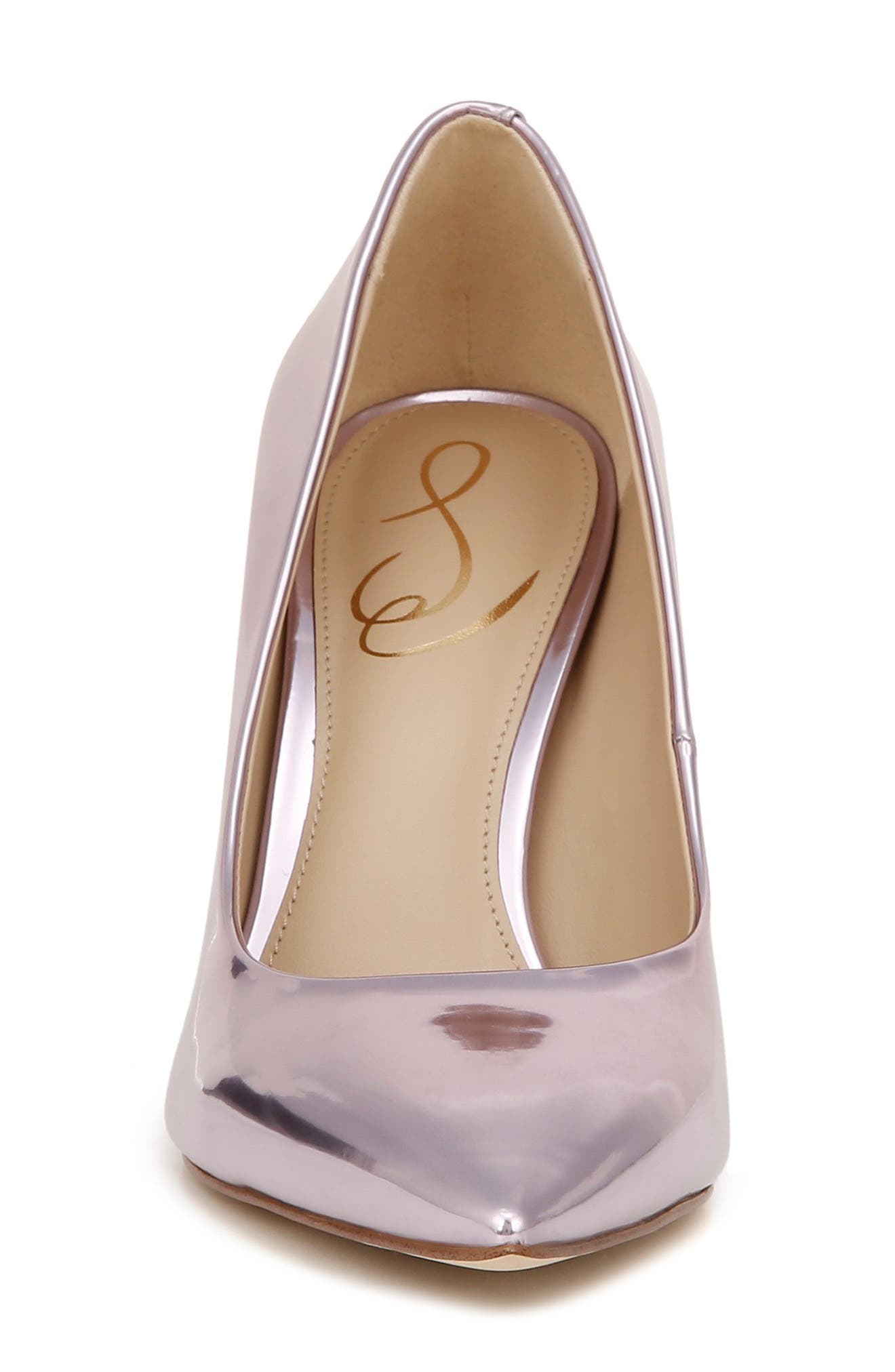 Hazel Pointed Toe Pump, Alternate, color, PLATINUM LILAC