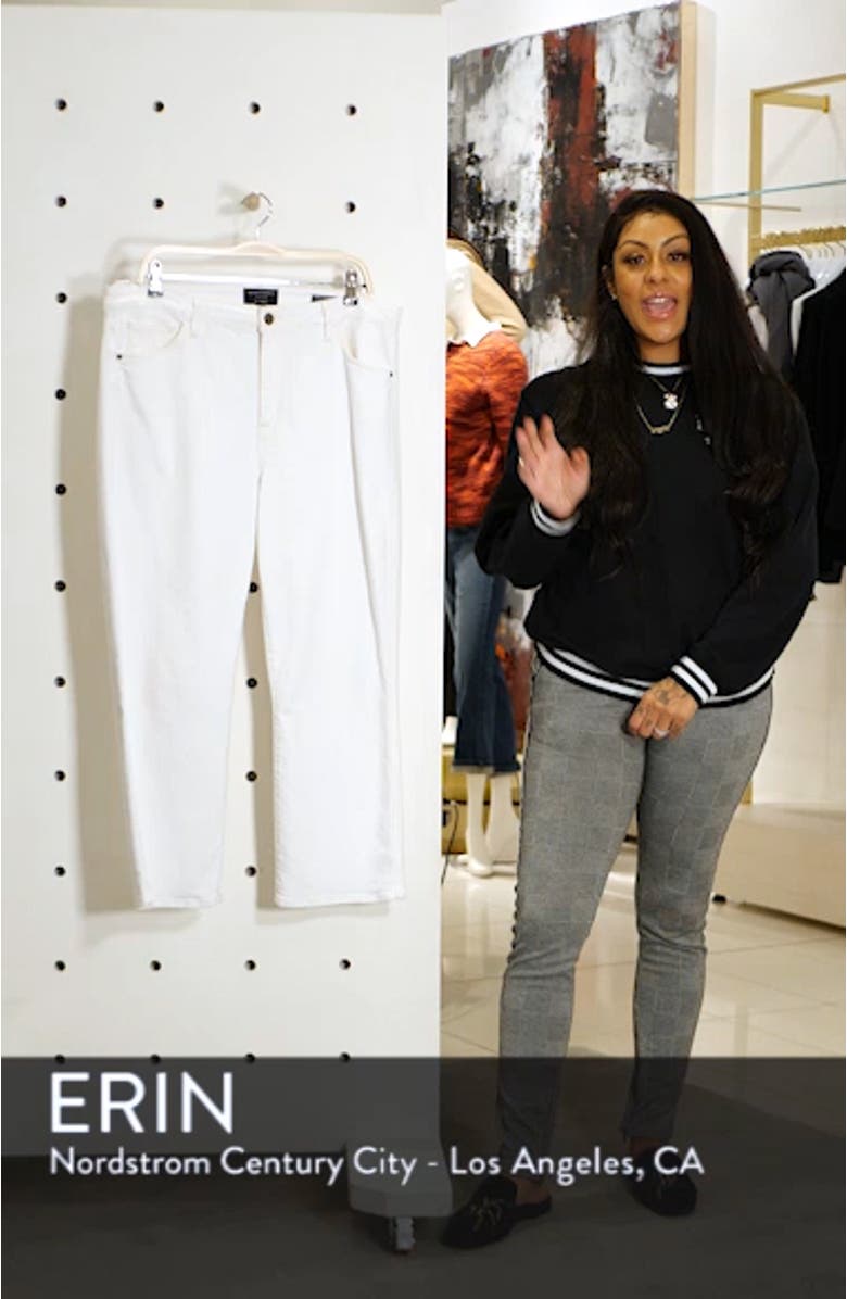 Modern High Rise Straight Leg Crop Jeans, sales video thumbnail