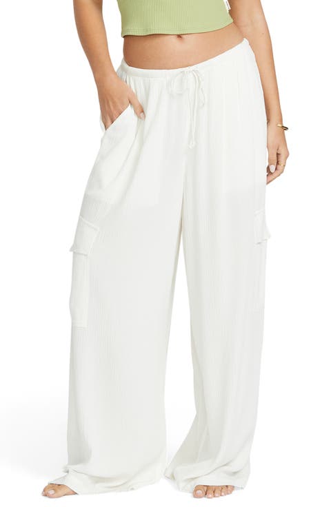 Beach Babe Cargo Wide Leg Cover-Up Pants