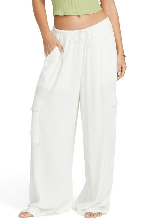 Shop Billabong Beach Babe Cargo Wide Leg Cover-up Pants