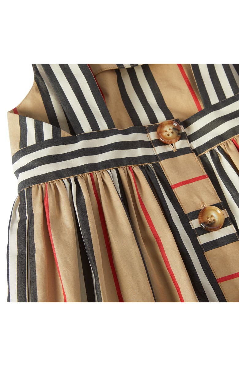 Burberry Astrid Icon Stripe Poplin Dress, Alternate, color,