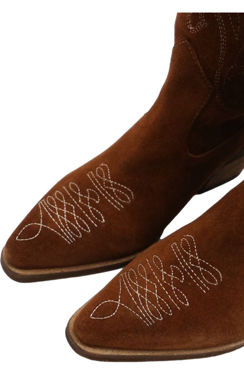 STIVALI NEW YORK Suede Unstoppable Western Cowboy Boots, Alternate, color, Tan / Suede