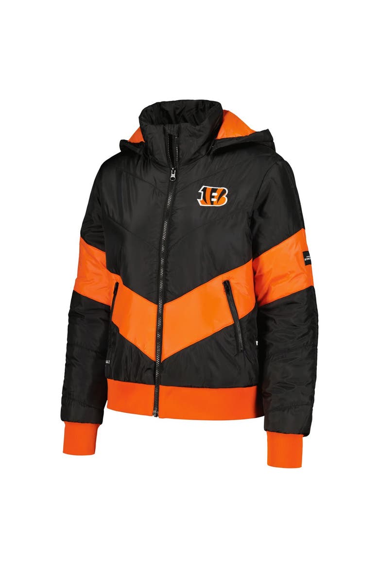 Women's The Wild Collective  Black Cincinnati Bengals Puffer Full-Zip Hoodie, Alternate, color, Black