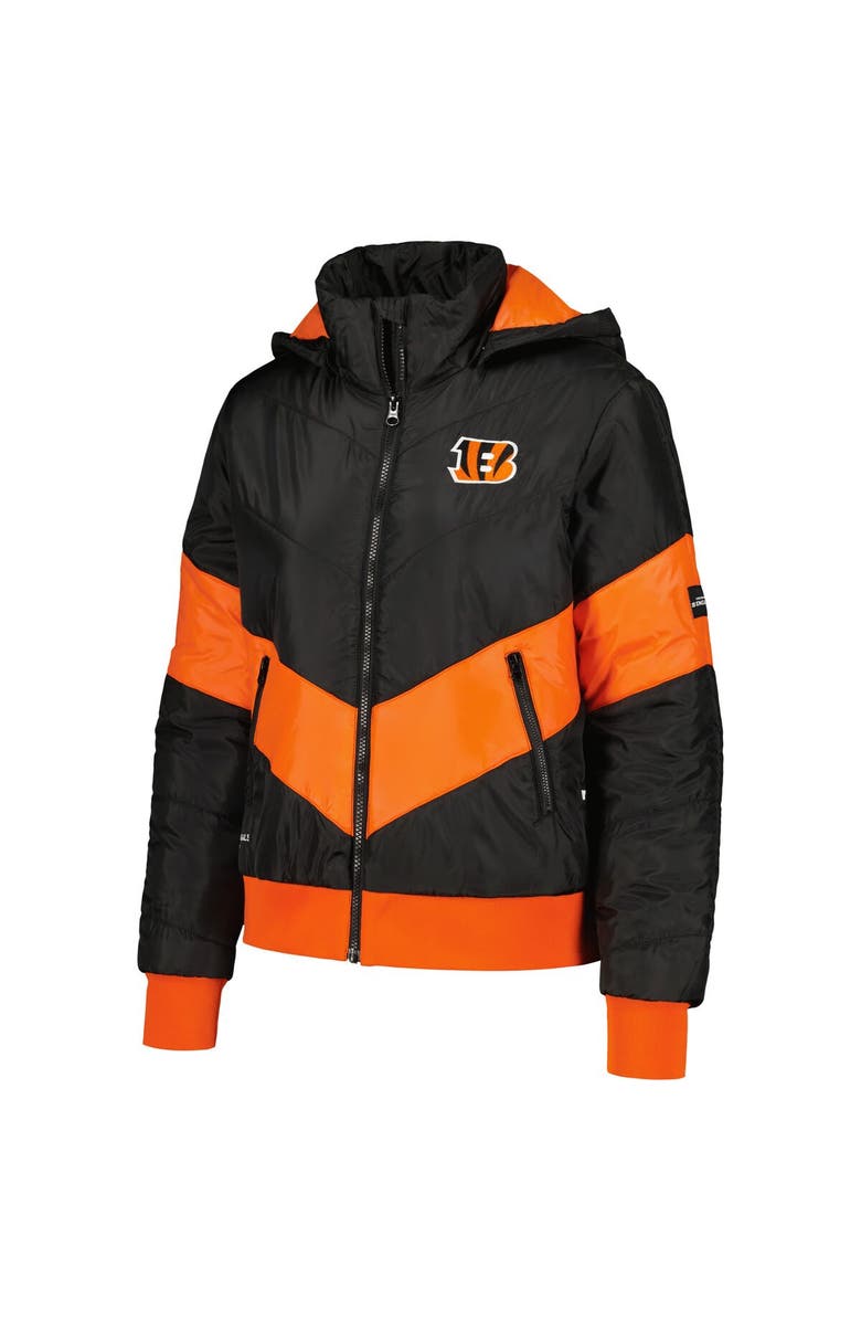 THE WILD COLLECTIVE Women's The Wild Collective  Black Cincinnati Bengals Puffer Full-Zip Hoodie, Alternate, color, Black