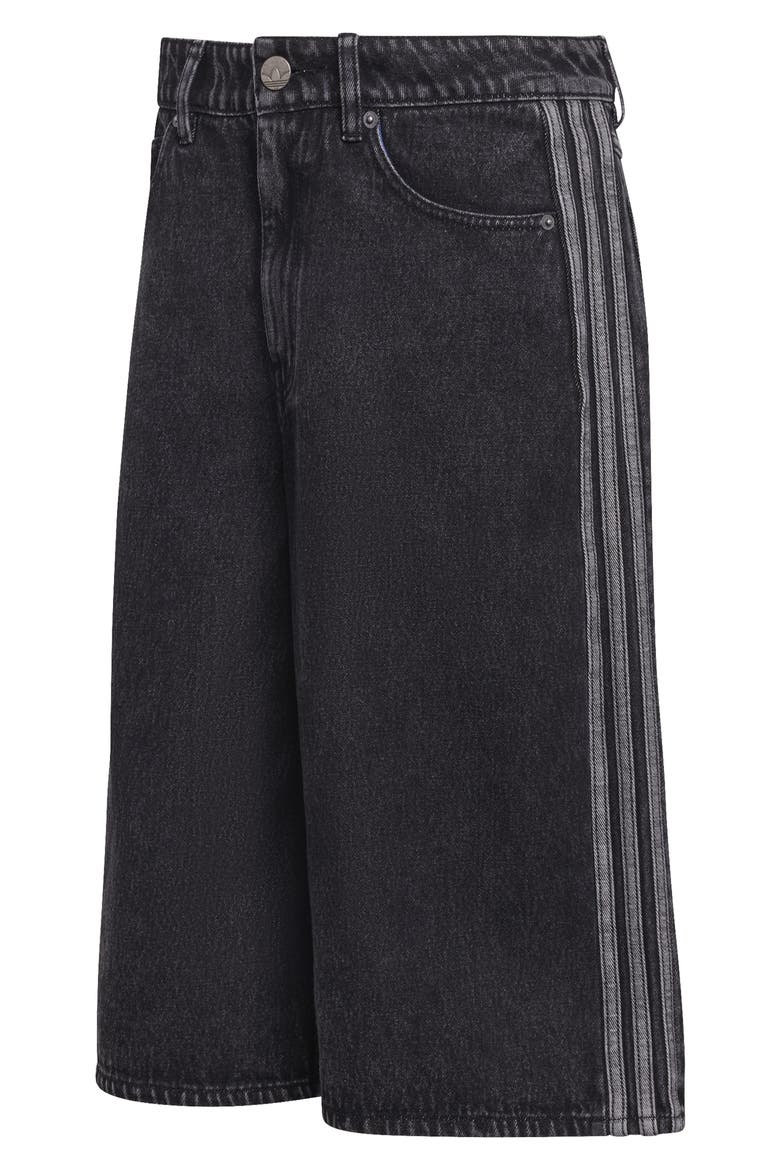 Firebird Oversize Denim Jorts, Alternate, color, TRUE BLACK DENIM