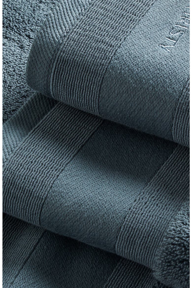 Signature Luxury 100% Turkish Cotton 8 Piece Towel Set, Alternate, color, Slate Blue