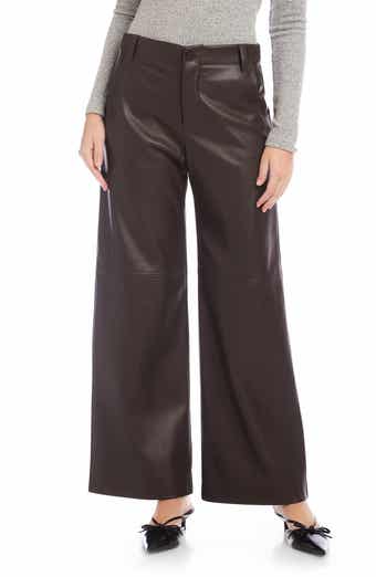 Lara Faux Leather Wide Leg Pants
