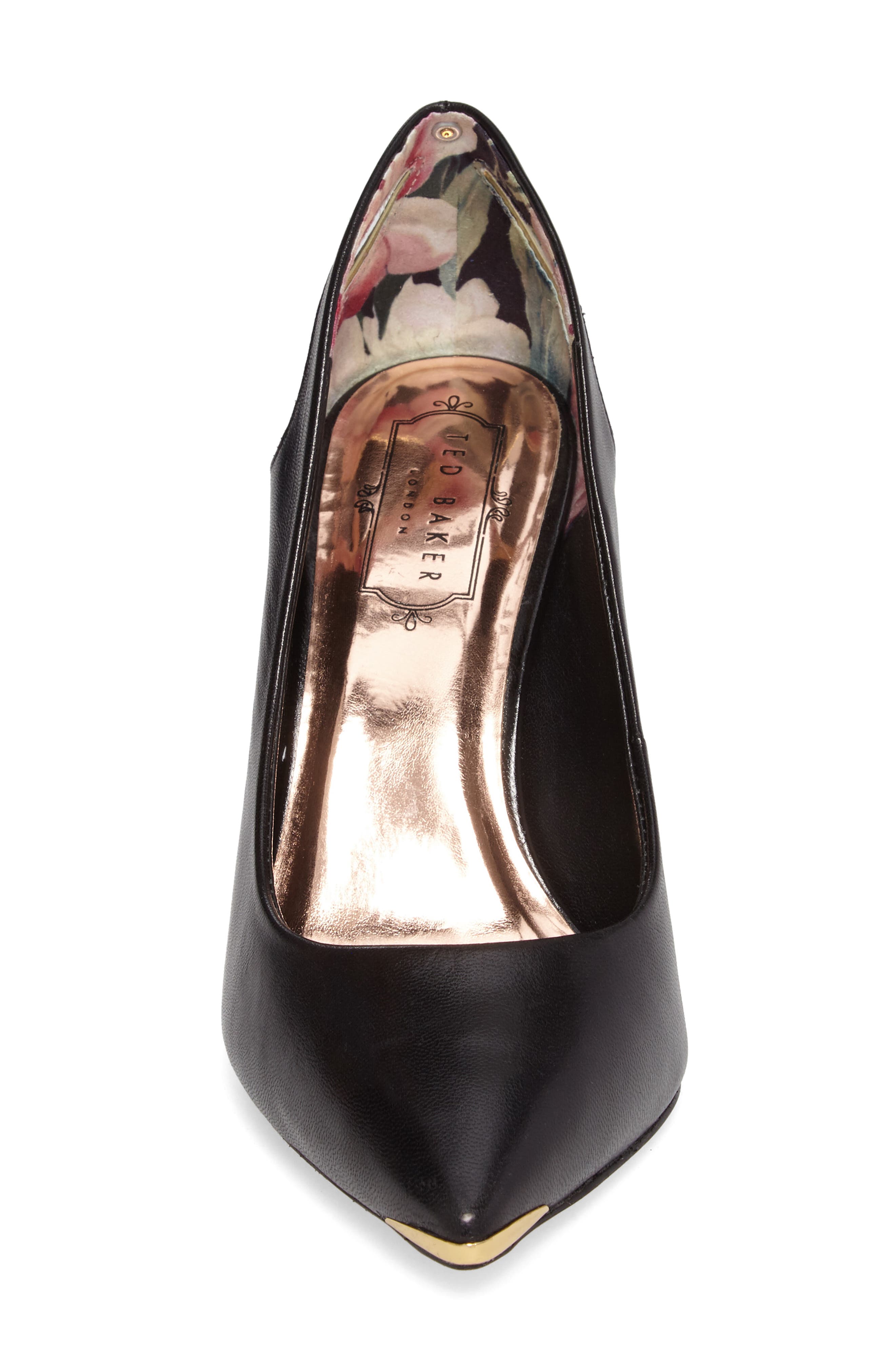 Jesamin Cutout Pump, Alternate, color, BLACK LEATHER