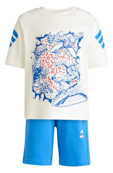 x Disney Kids' Marvel Avengers Graphic T-Shirt & Shorts Set (Toddler, Little Kid & Big Kid)