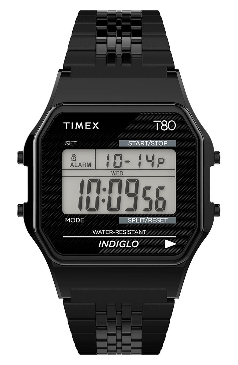 Timex<sup>®</sup> T80 Digital Bracelet Watch, 34mm, Main, color,