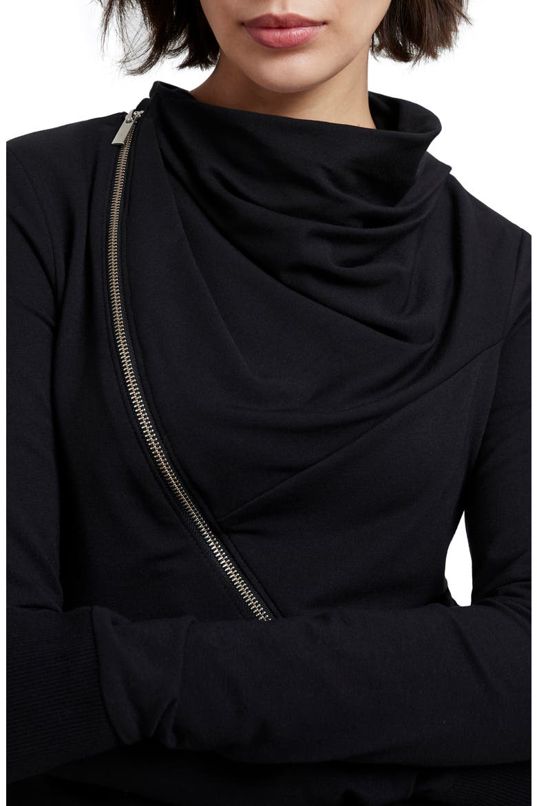 Hoyt French Terry Jacket, Alternate, color, BLACK