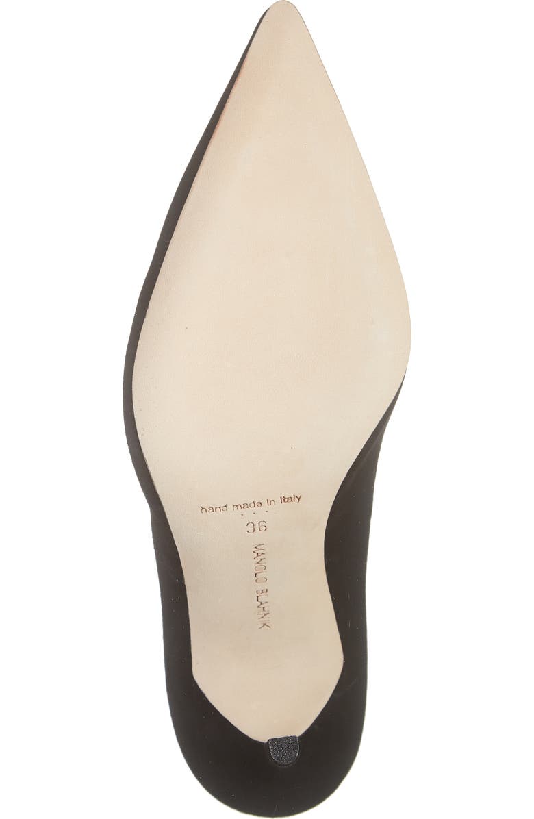 Manolo Blahnik BB Pointed Toe Pump, Alternate, color, Black