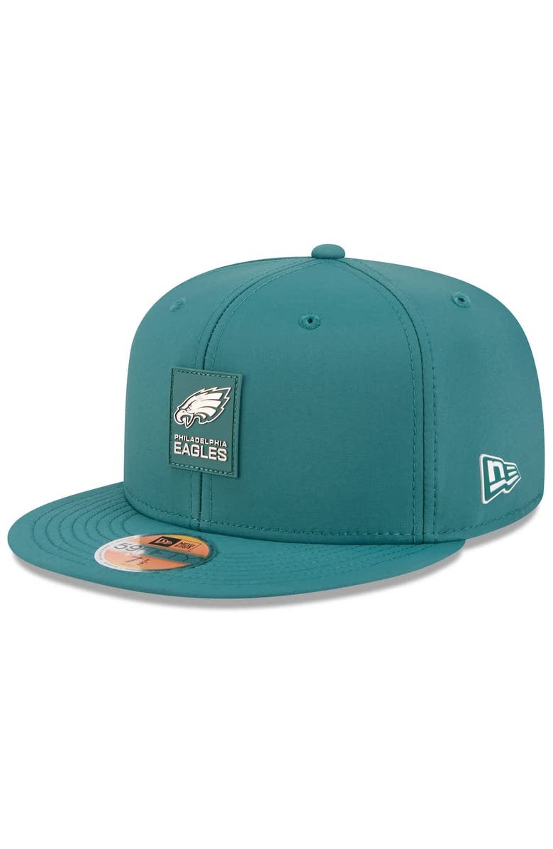 New Era Men's New Era Midnight Green Philadelphia Eagles 2025 Sideline  59FIFTY Fitted Hat, Main, color, Green