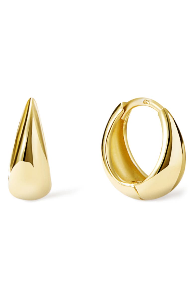Ana Luisa Nate Teardrop Hugging Hoop Earrings, Main, color, 925 Yg