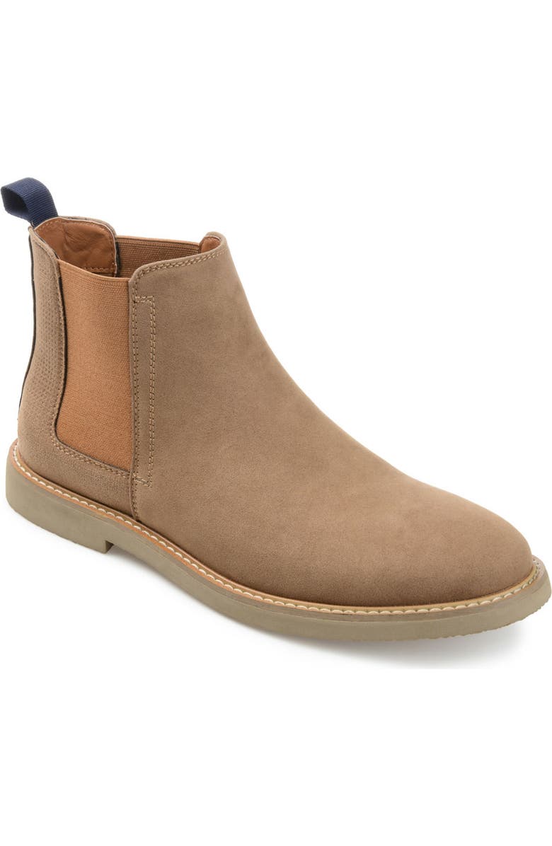 VANCE CO Marshon Vegan Suede Chelsea Boot, Main, color, Tan