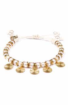 Deepa Gurnani Aviva Beaded Charm Bracelet