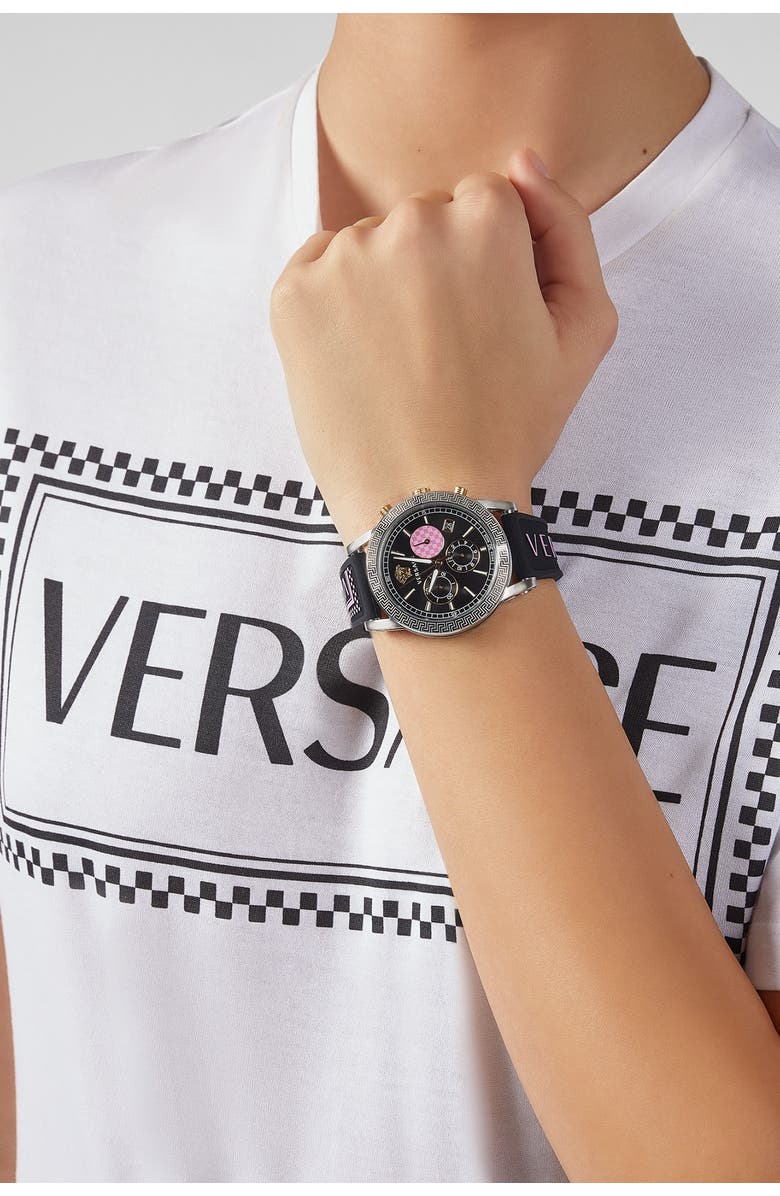 Versace Women's Sport's Tech Watch, 40mm, Alternate, color, Stainless Steel