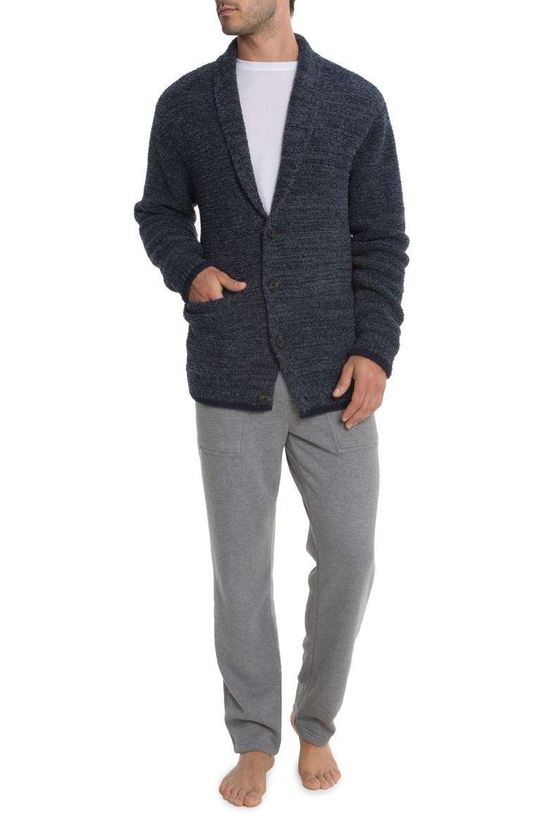 Barefoot Dreams Shawl Collar Cardigan, Alternate, color, INDIGO/ PACIFIC BLUE