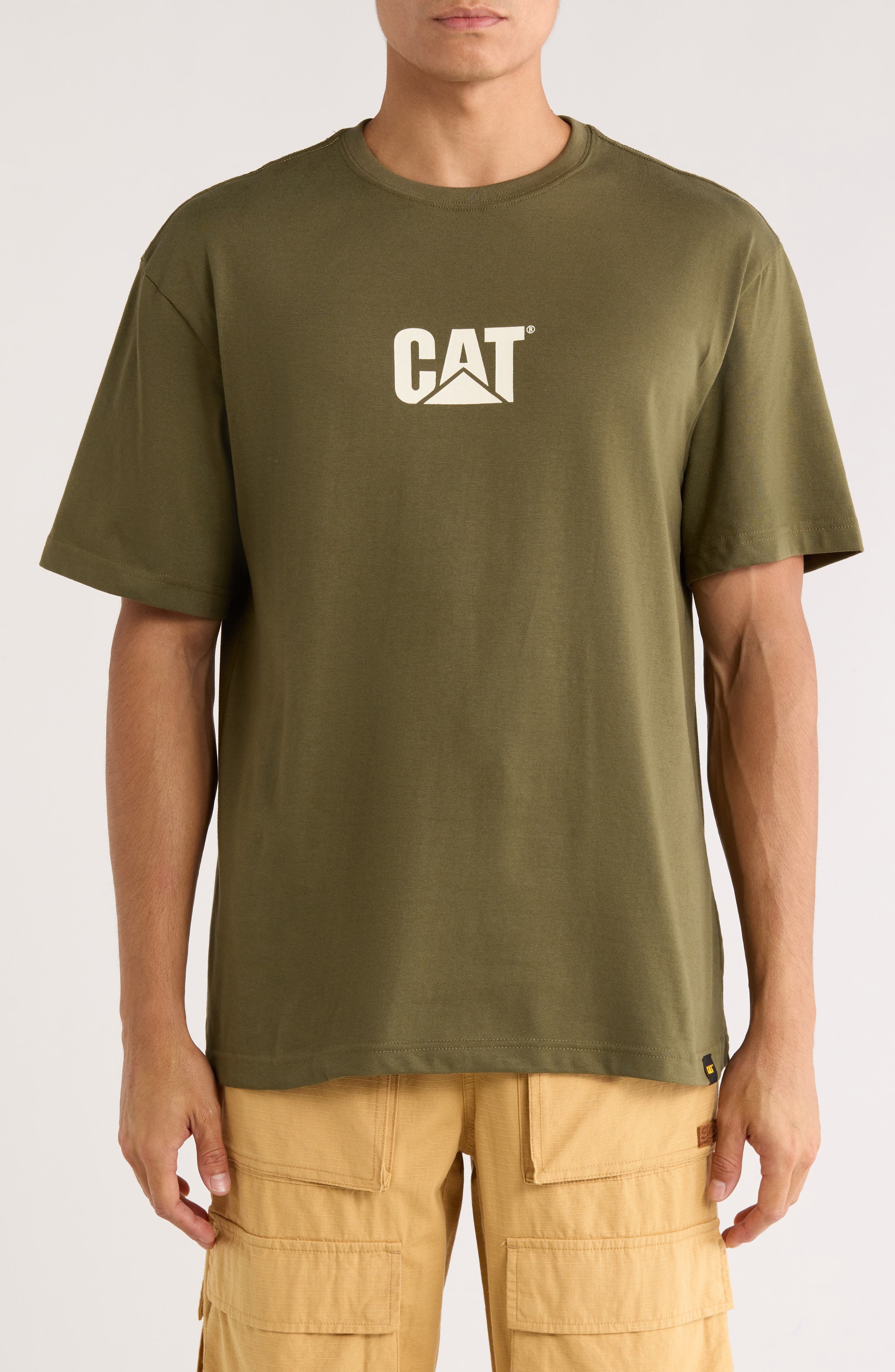 CAT WWR Washed Logo Heavyweight T-Shirt