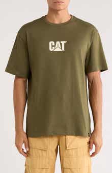 CAT WWR Washed Logo Heavyweight T-Shirt
