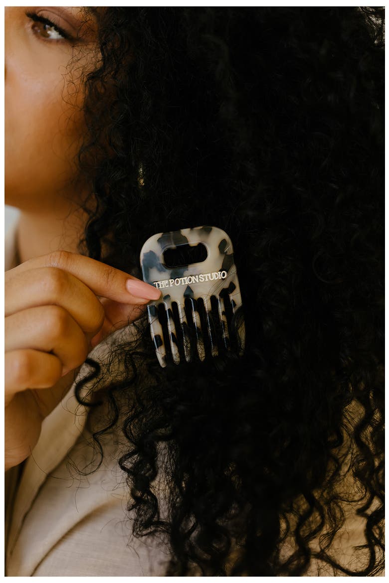 Mini Comb - Nude, Alternate, color, BROWN
