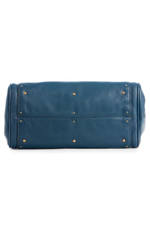 Chloé Paddington Leather Satchel In Blue