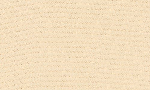 Melrose And Market Scalloped Short Sleeve Cotton Blend Sweater In Neutral