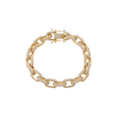 CZ Statement Link Bracelet
