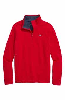 vineyard vines Kids' Saltwater Quarter Zip Pullover