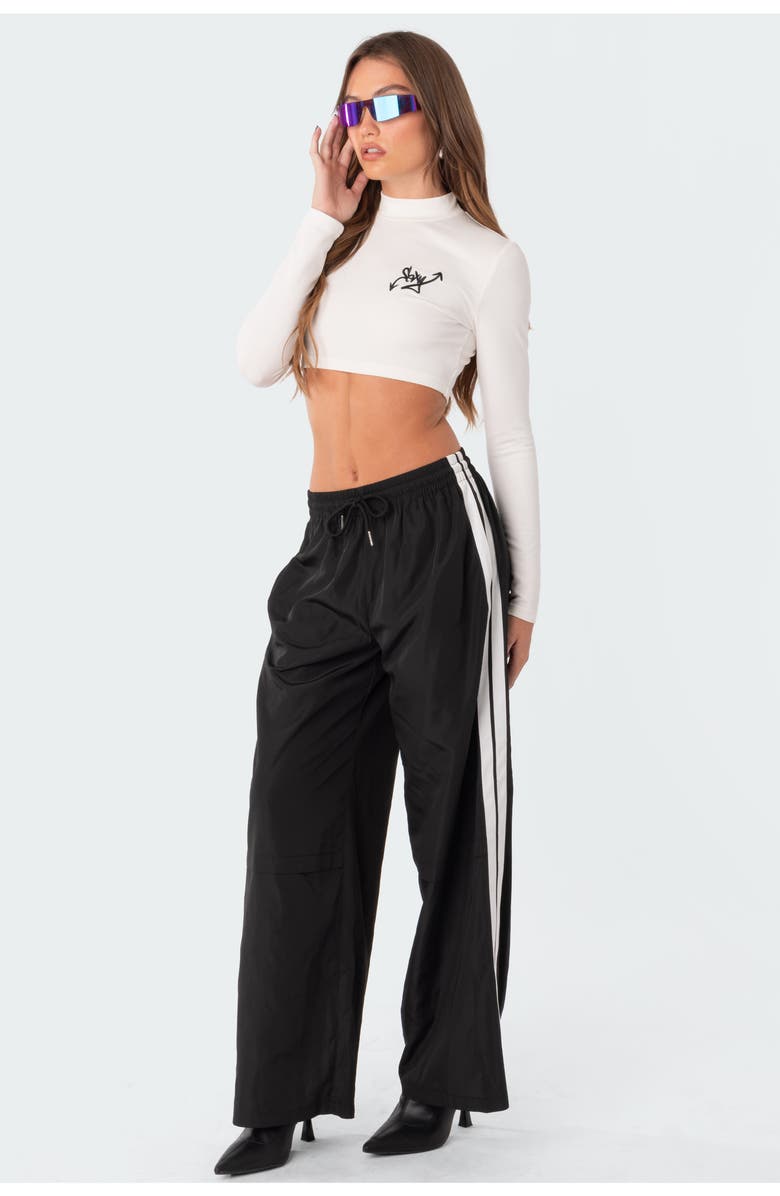 EDIKTED Fauna Track Pants, Alternate, color, Black