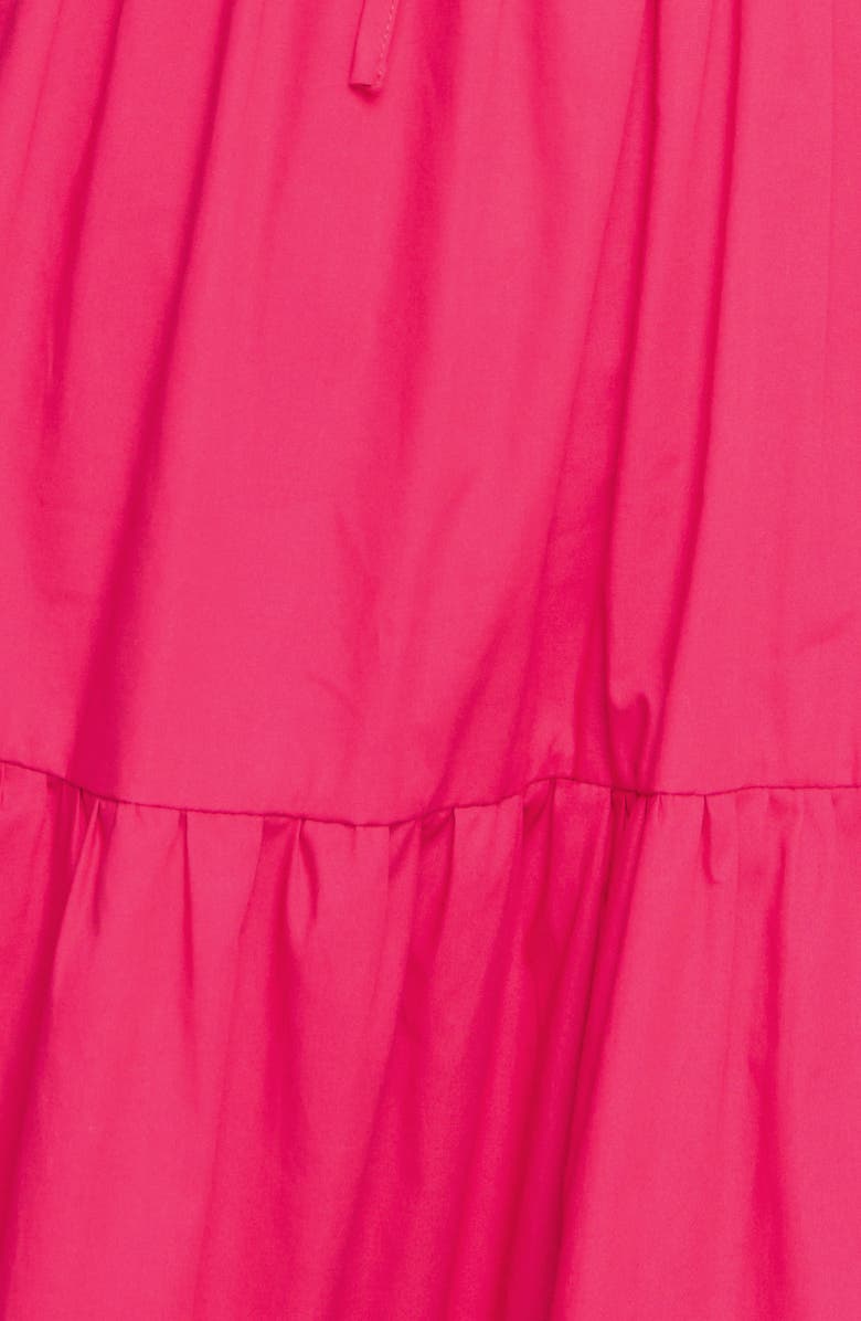 FLYING TOMATO Puff Sleeve Tiered Maxi Dress, Alternate, color, Fuchsia