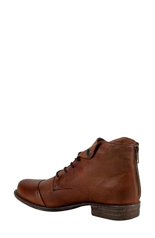Miz Mooz Lennox Lace-up Bootie In Brown