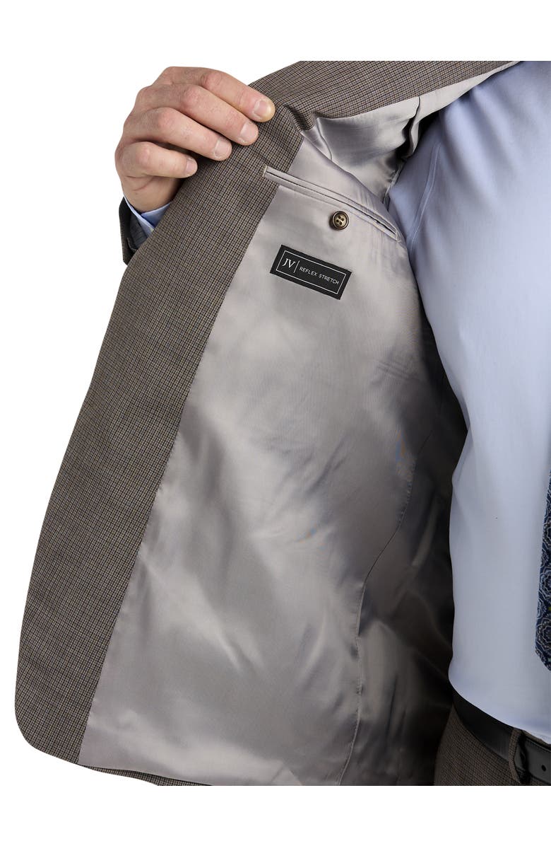 JV Reflex Big
Tall Micro Grid Suit Jacket, Alternate, color, Tan