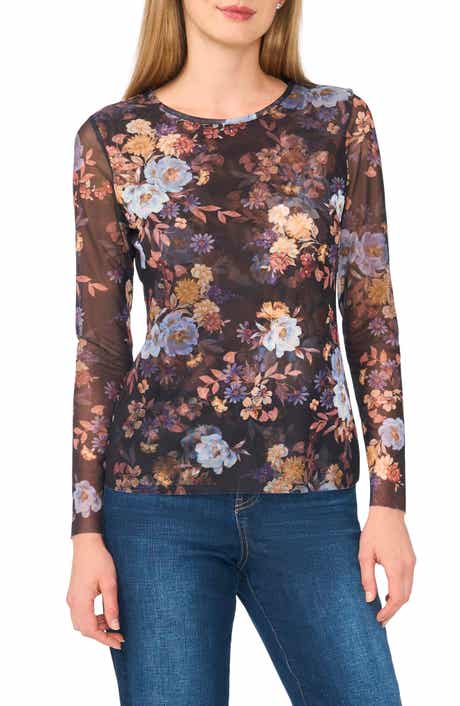 Long Sleeve Mesh Top