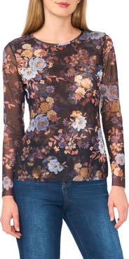 Ted Baker Long Sleeve Mesh Top