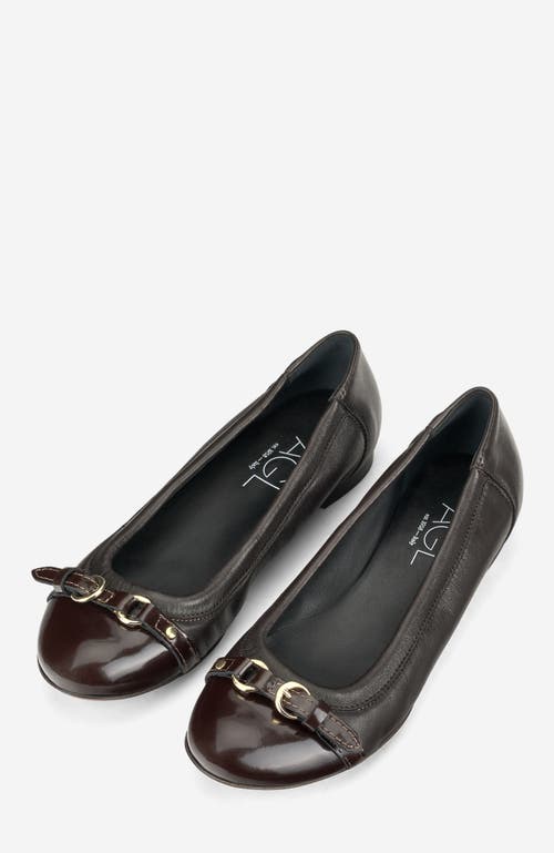 Agl Attilio Giusti Leombruni Agl Monika Cap Toe Ballet Flat In Burgundy