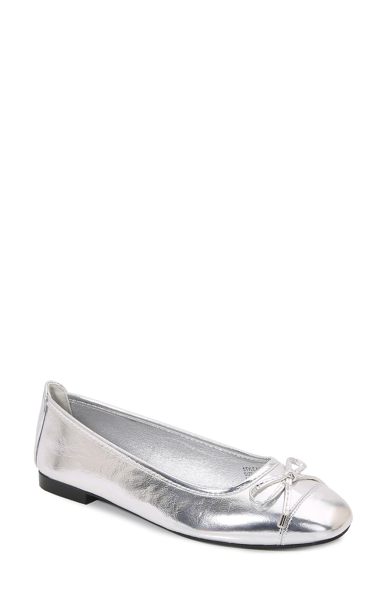BERNESS Olesia Bow Flat, Main, color, Silver