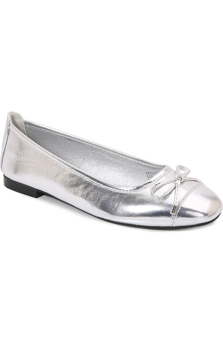 BERNESS Olesia Bow Flat, Main, color, Silver