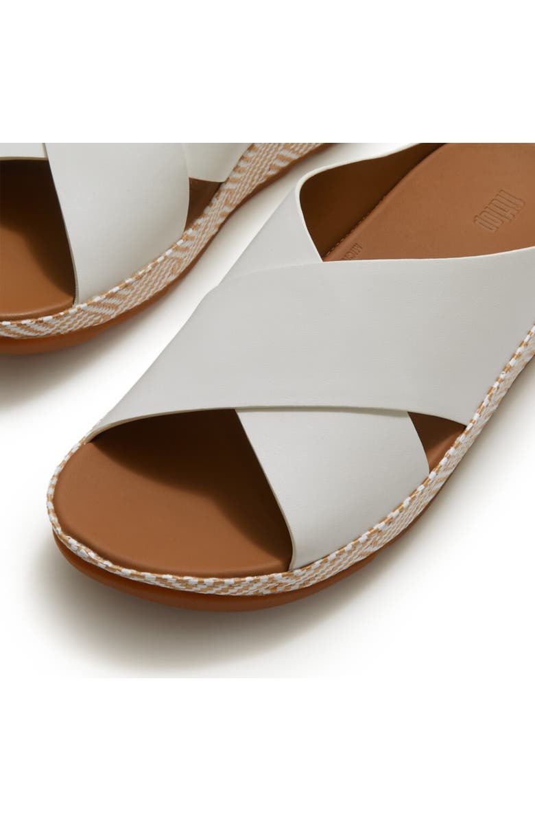 FitFlop Lulu Lux Graphic-Weave Sandal, Alternate, color, Urban White