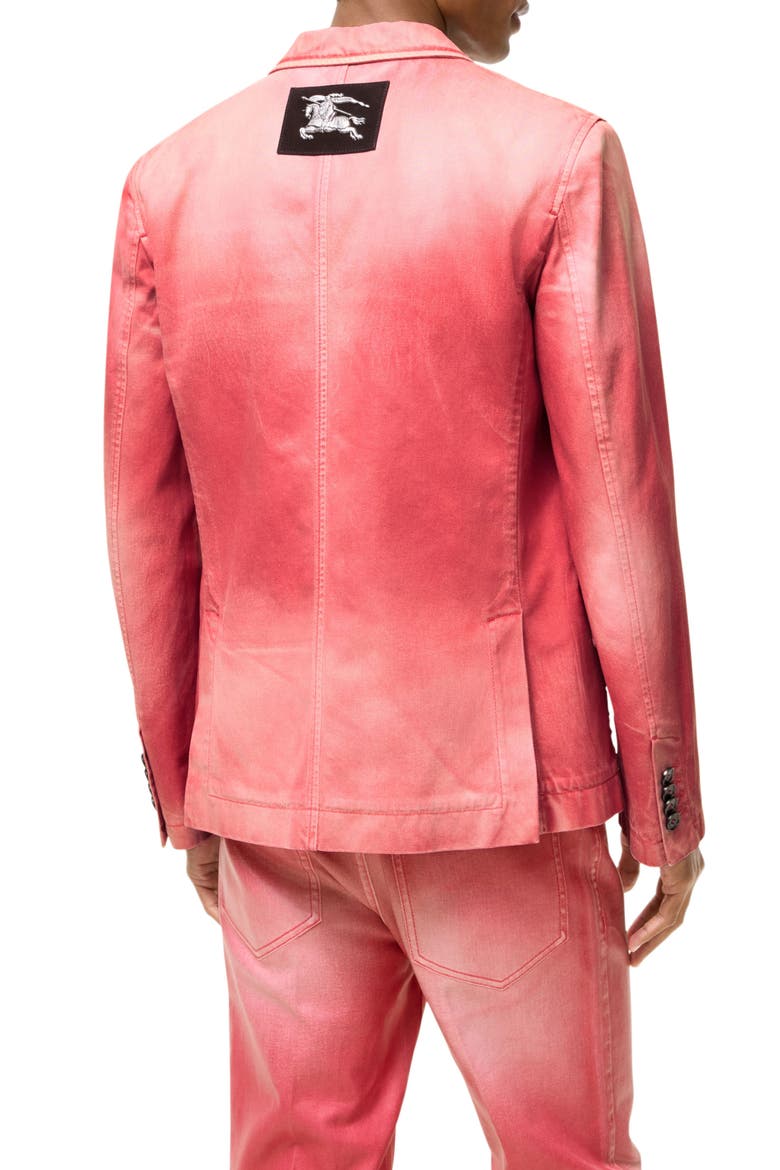 Ricky Coated Denim Blazer, Alternate, color, CHERRY PINK