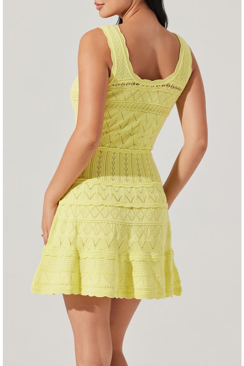 Shereena Knit Minidress, Alternate, color, YELLOW