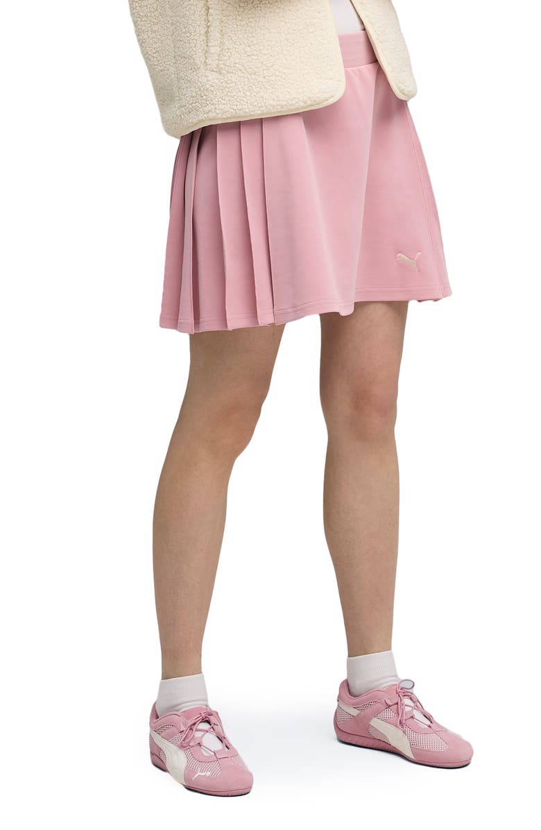 PUMA Pleated Miniskirt, Alternate, color, Poised Pink