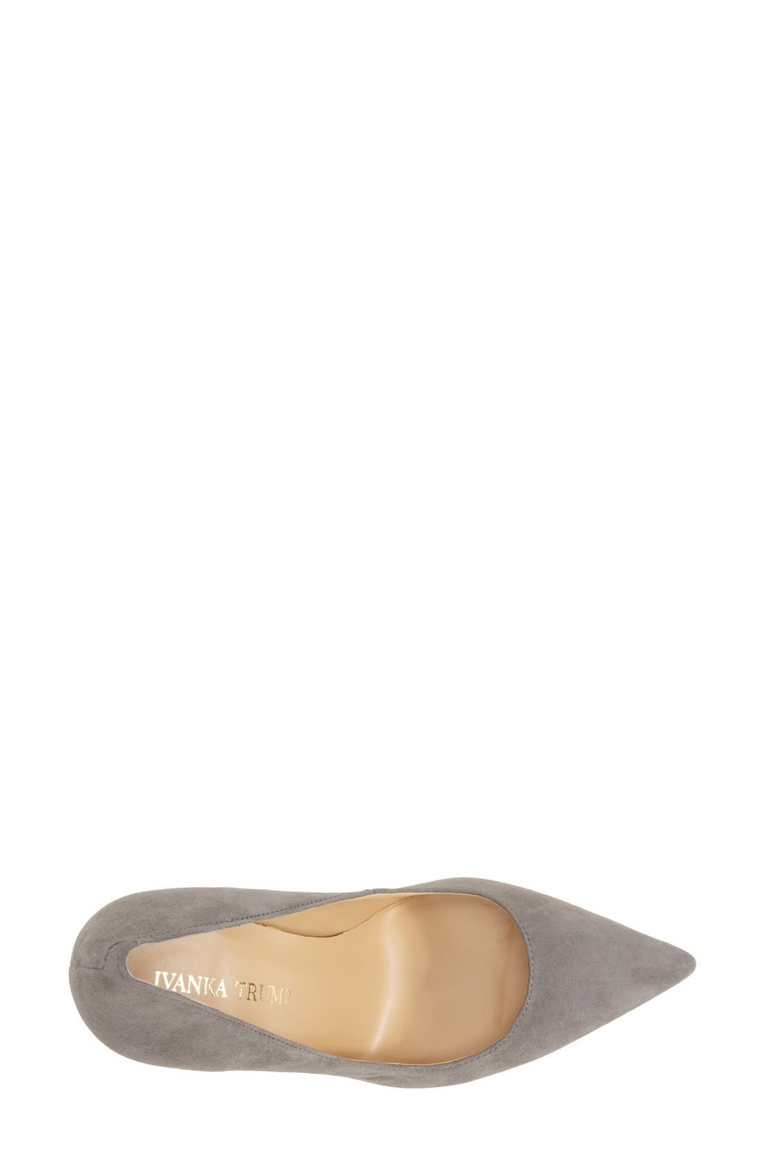 'Carra' Pump, Alternate, color, GREY SUEDE